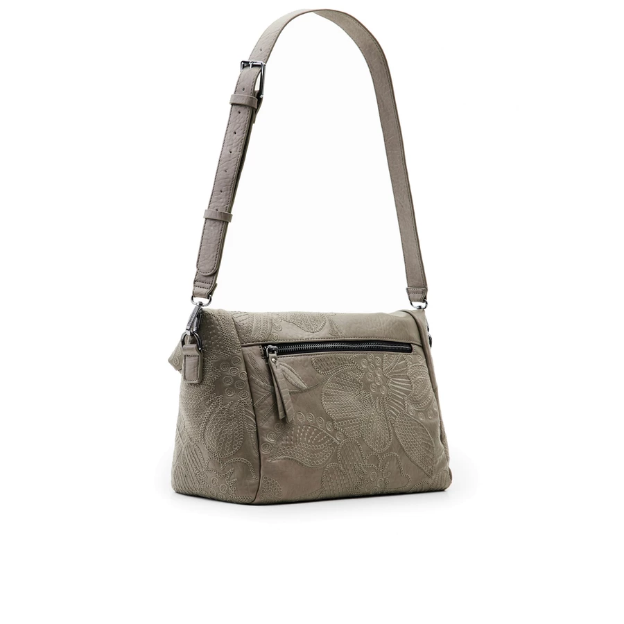 Desigual Alpha Loverty 3.0 - Schultertasche 30 cm gris alquitran