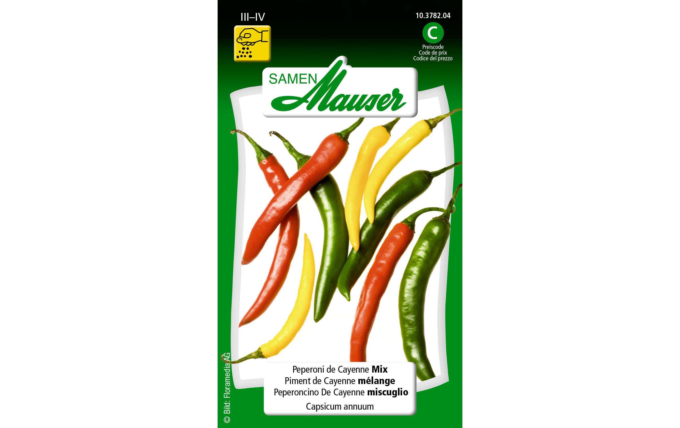 Samen Peperoni de Cayenne MixGemüsesamen