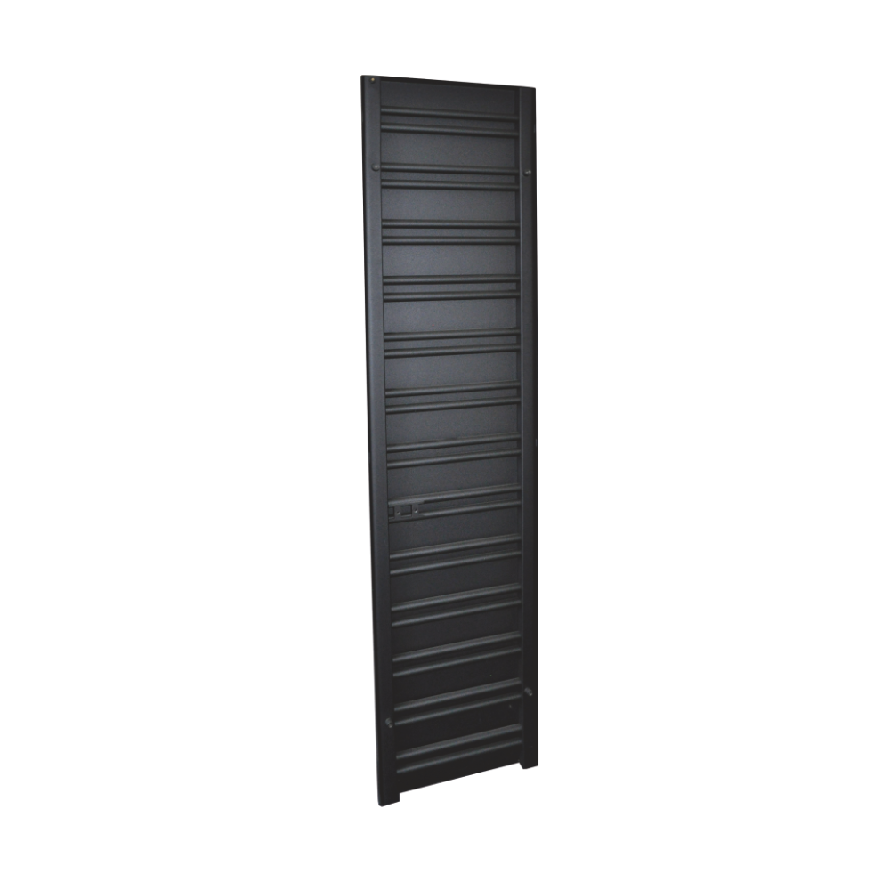 Sanicare Denso elektrische radiator 40x180cm zwart mat met afstandsbediening en thermostaat chroom rechtsonder
