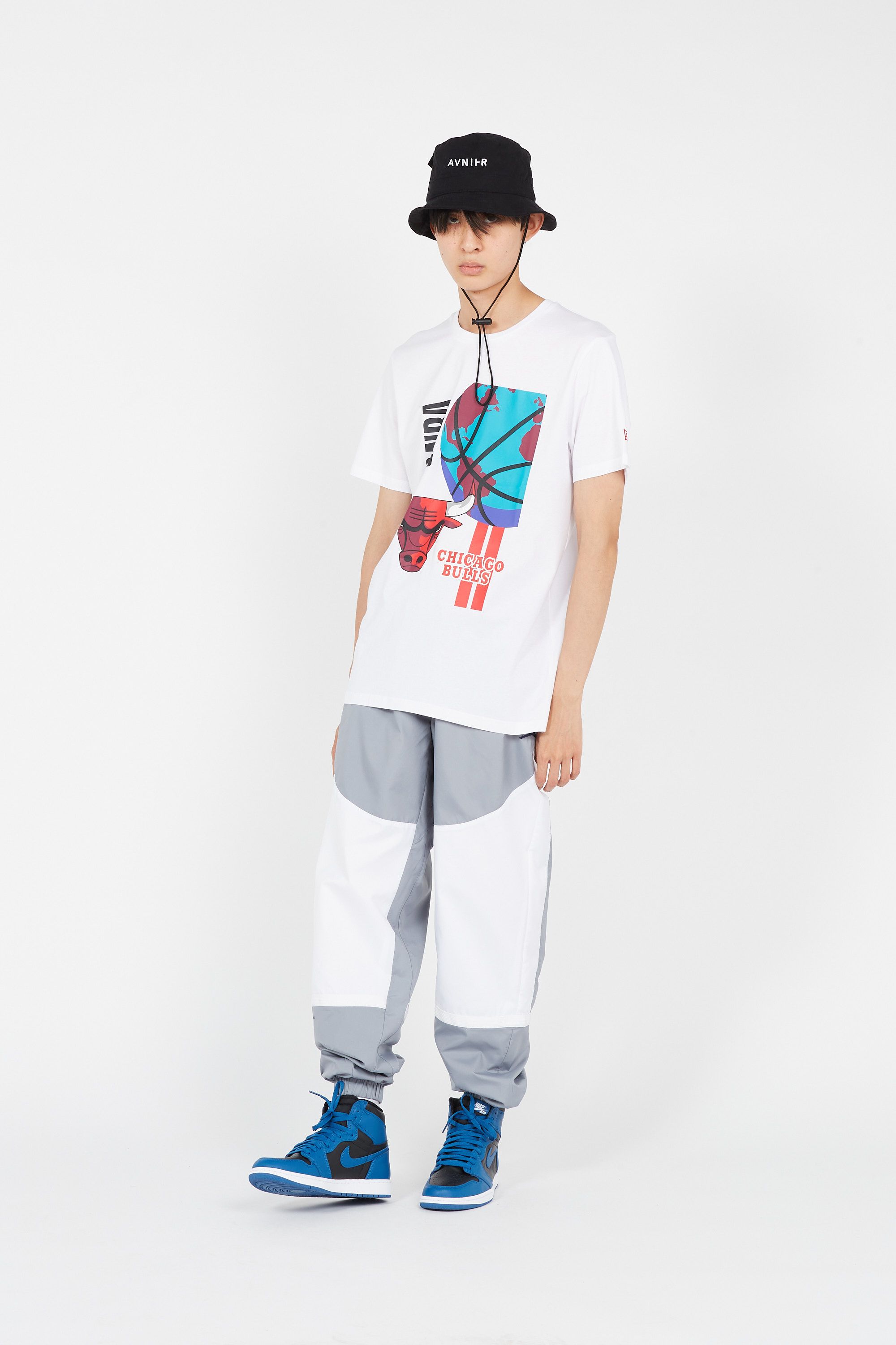 NEW ERA T-shirt NBA BBALL GLOBE GRAPHIC TEE CHIBUL Blanc