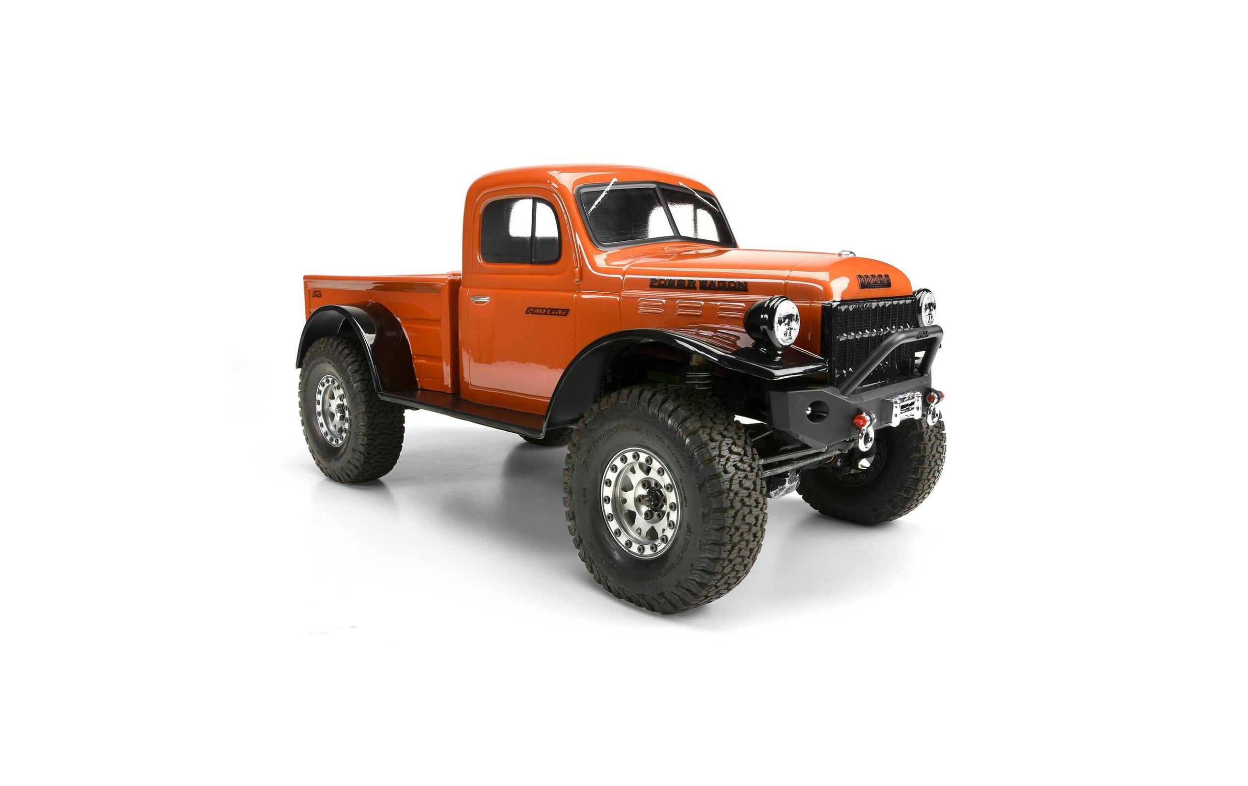 Karosserie Dodge Power Wagon 1946 unlackiert, 1:10Karosserie für Crawler mit 313 mm Radstand