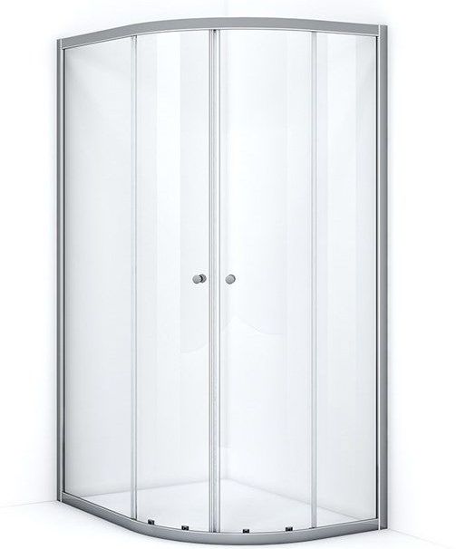 Ruby Allure Douchecabine | 120x90 cm Chroom Helder glas Schuifdeur Offset