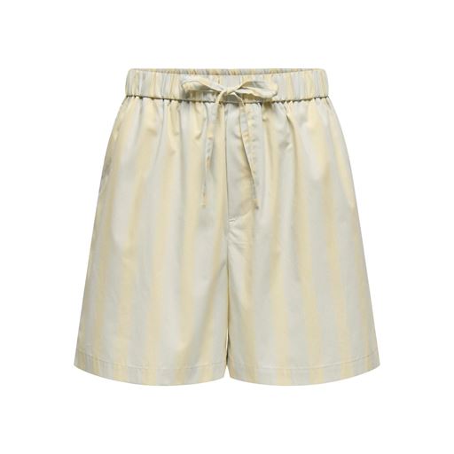 ONLY Malou Stripe Shorts, Pumice Stone/Cashmere Blue, M