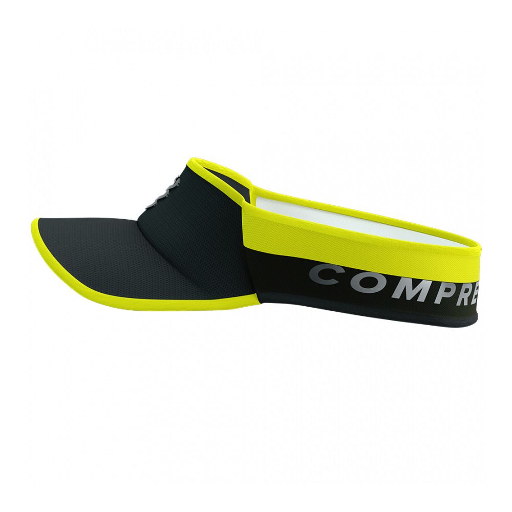 Compressport ULTRALIGHT FLASH - Visière black/fluo yellow
