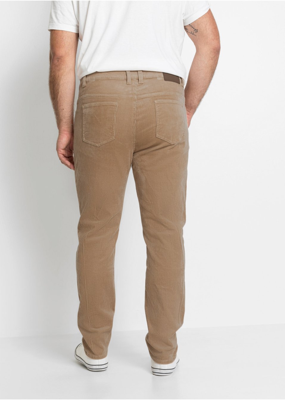Pantalon velours côtelé extensible Slim Fit confort pour le ventre
