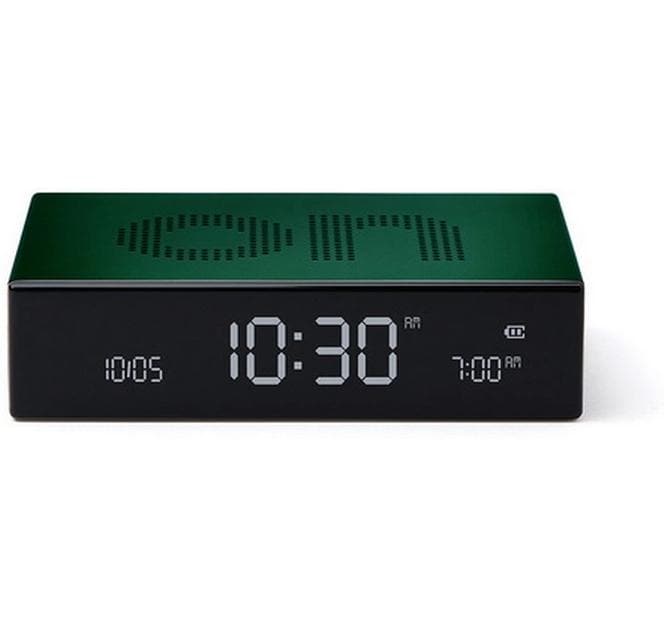 Digitalwecker Flip Premium DunkelgrünLCD-Wecker