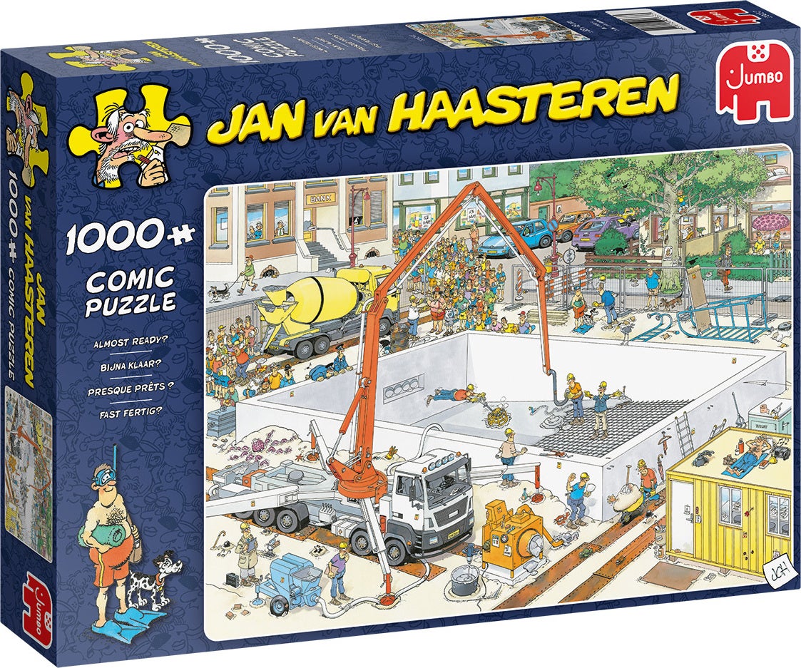 Jumbo puzzel Jan van Haasteren Bijna Klaar? 68 x 49 cm 1000 stukjes
