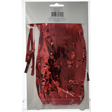 Lamettagardin 90 x 250 cm - rød