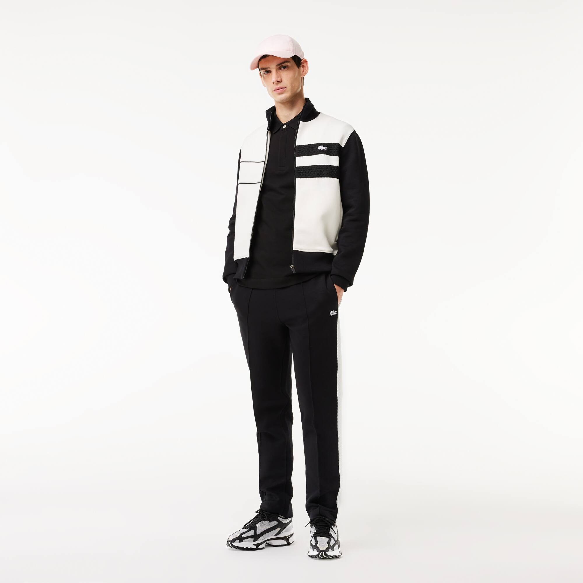 Smart Paris Langarm-Poloshirt aus Baumwoll-Piqué Lange Ärmel - Schwarz - Lacoste - Herren