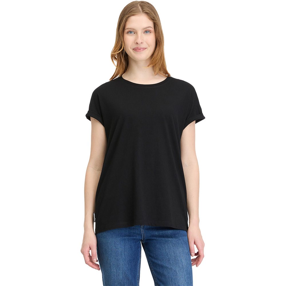 ragwear Muella T-Shirt Damen schwarz