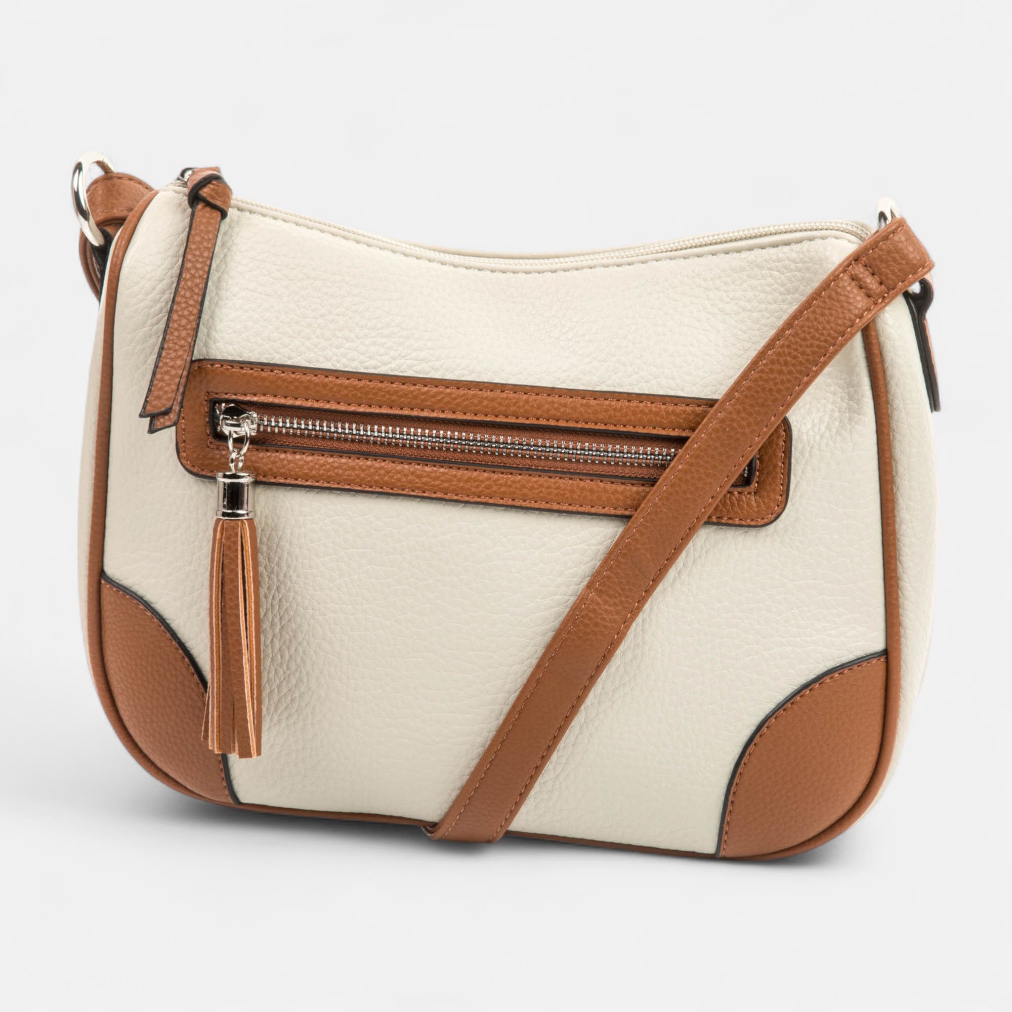 Sac bandoulière beige