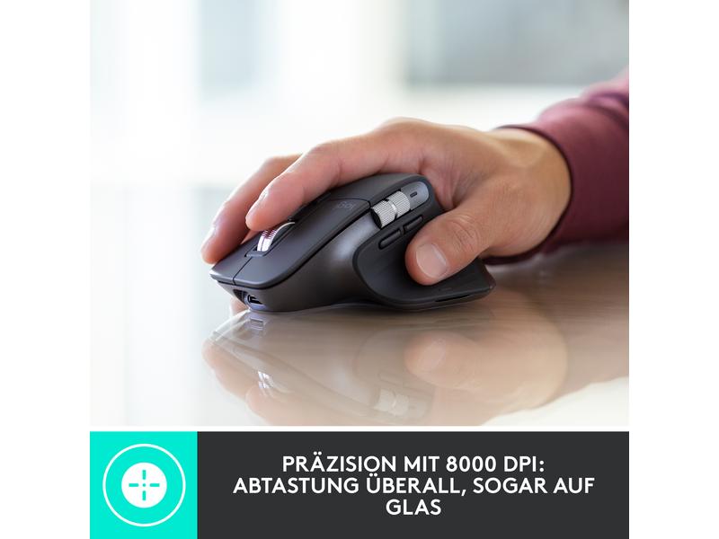 Logitech Tastatur-Maus-Set MX Keys Combo for Business 2. Ge Kabelloses Tastatur- und Maus-Set für Benutzer mit hohen Workflow-Anforderungen