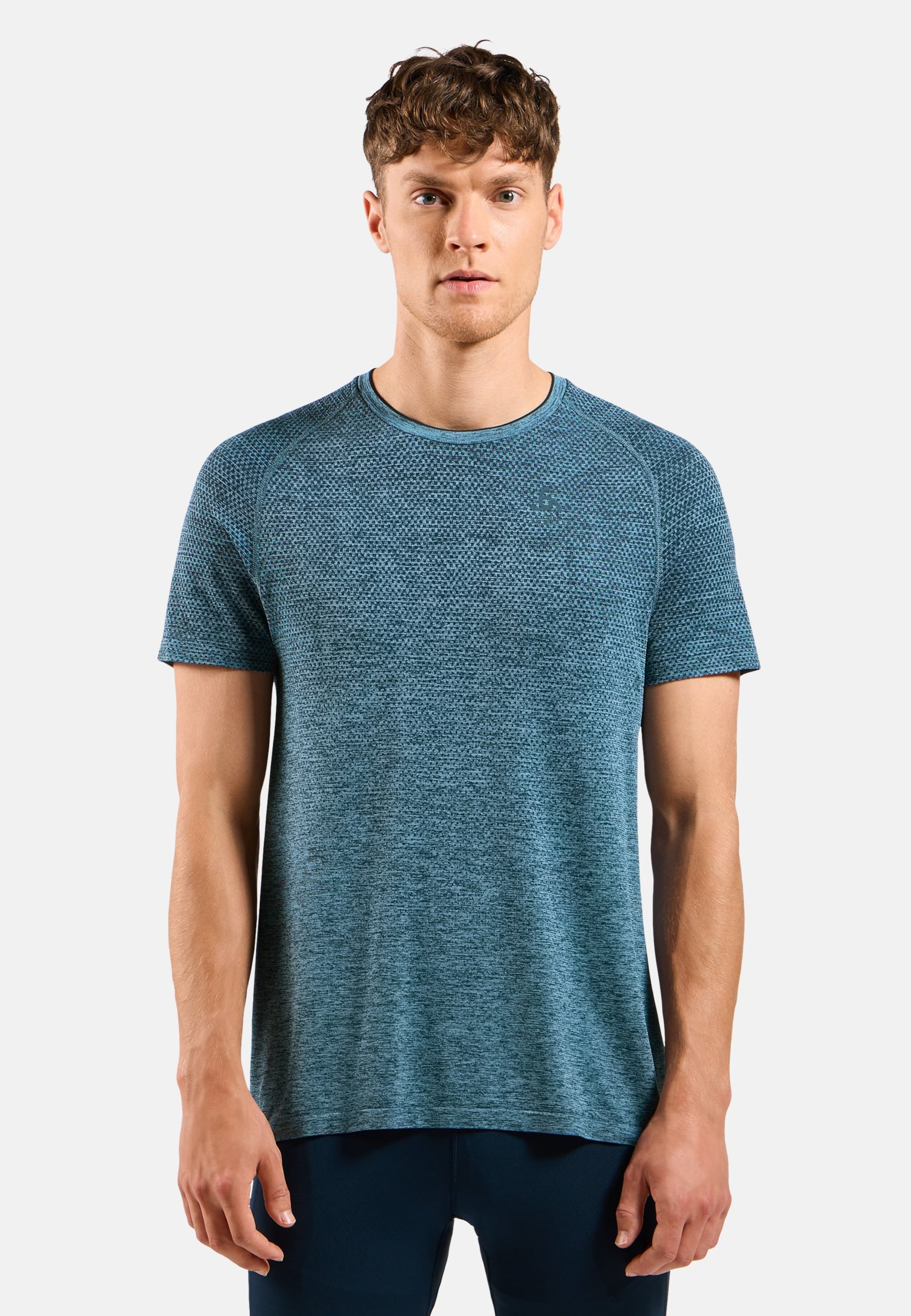 Essentials Seamless Laufshirt in dark sapphire melange