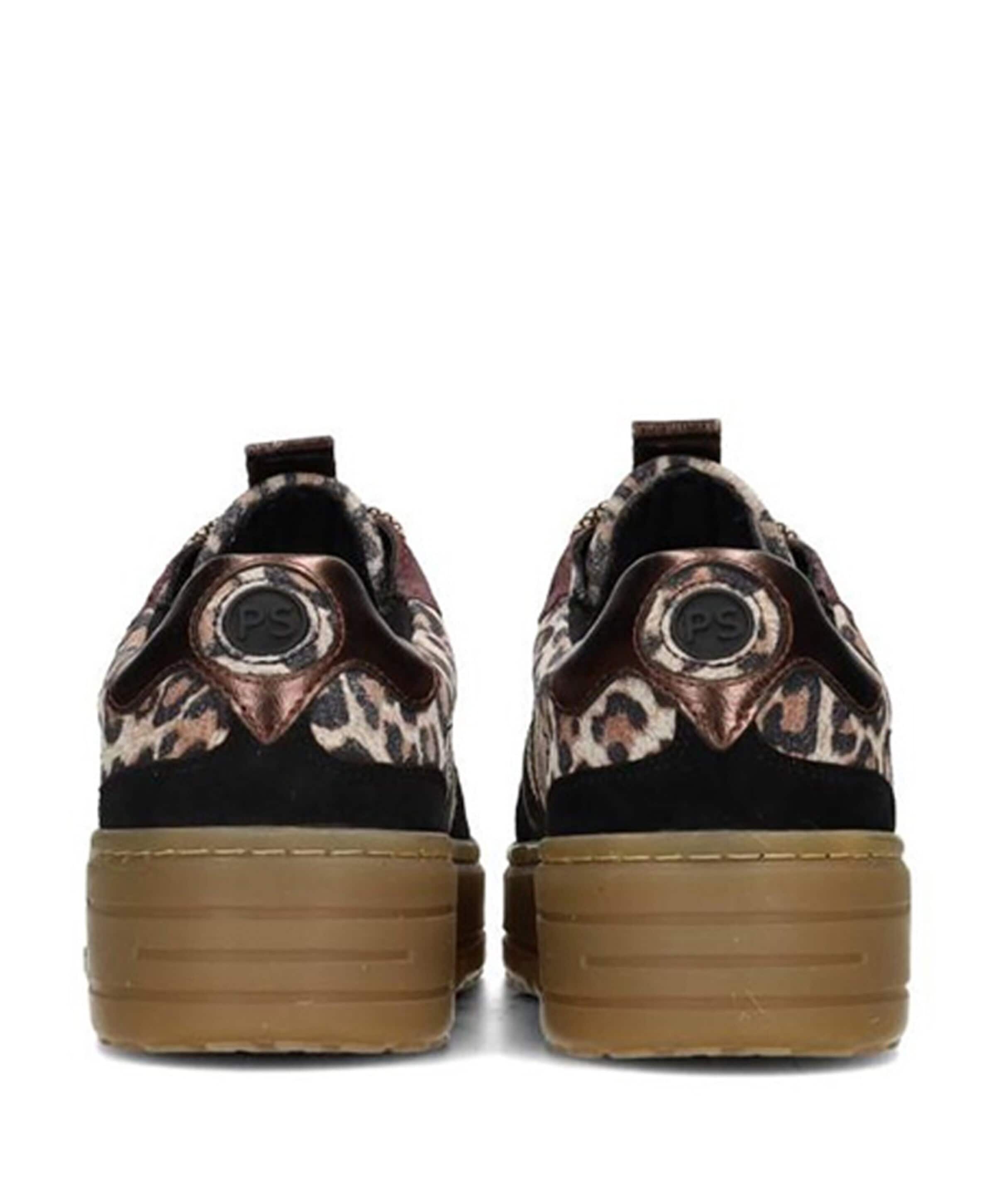 Poelman Anemone dames sneakers bruin