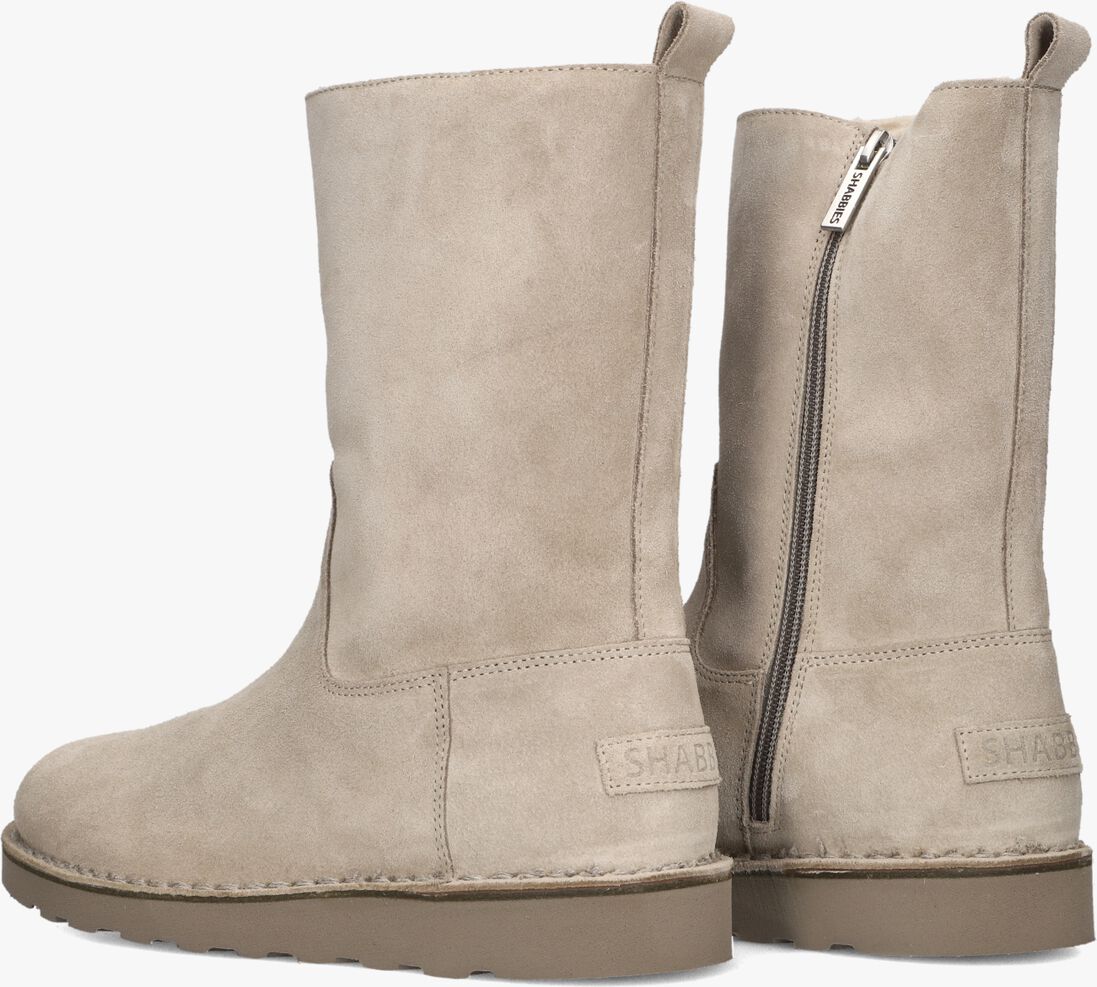 beige shabbies enkelboots palissa mia high zip