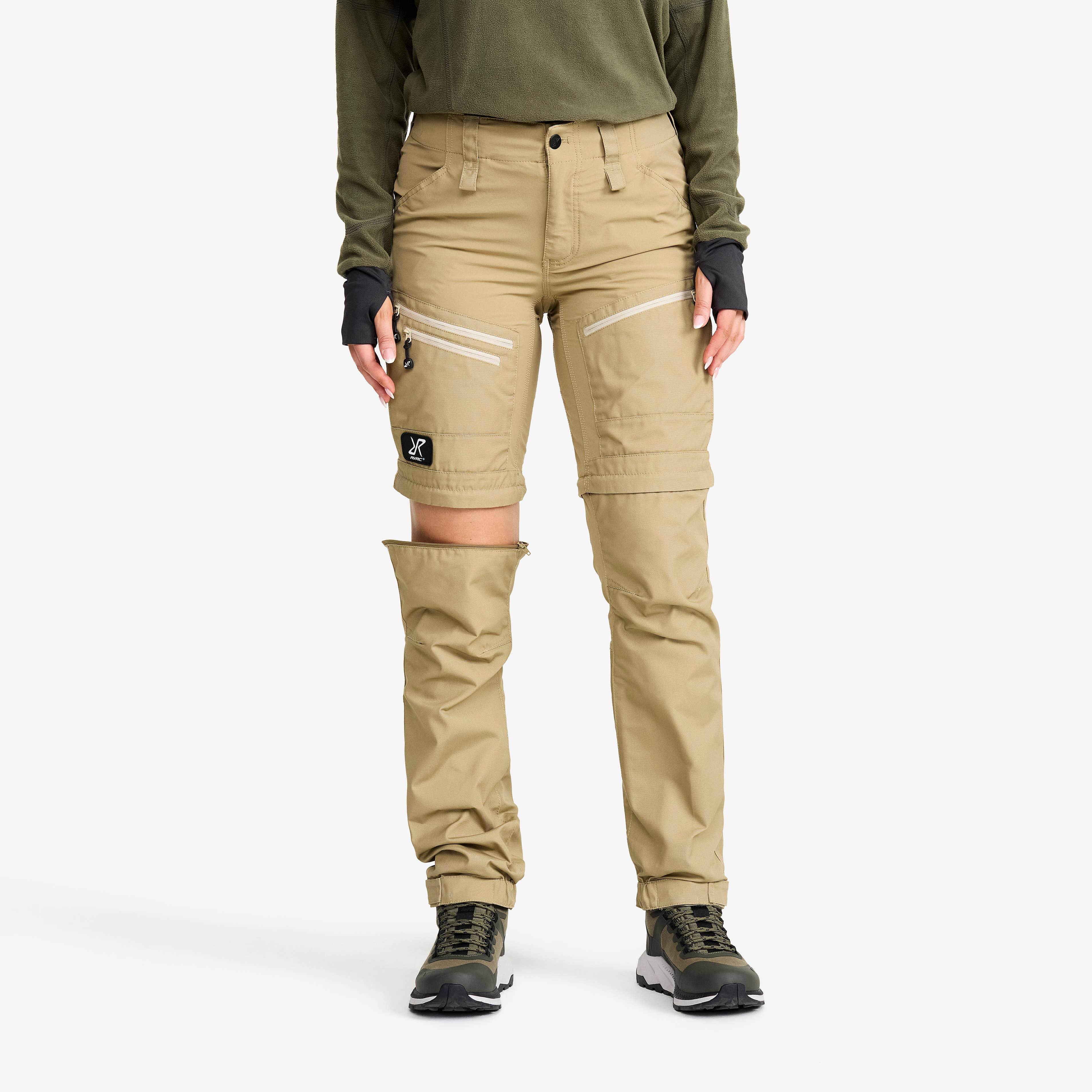RVRC GP Pro Zip-off Pants Dame Khaki