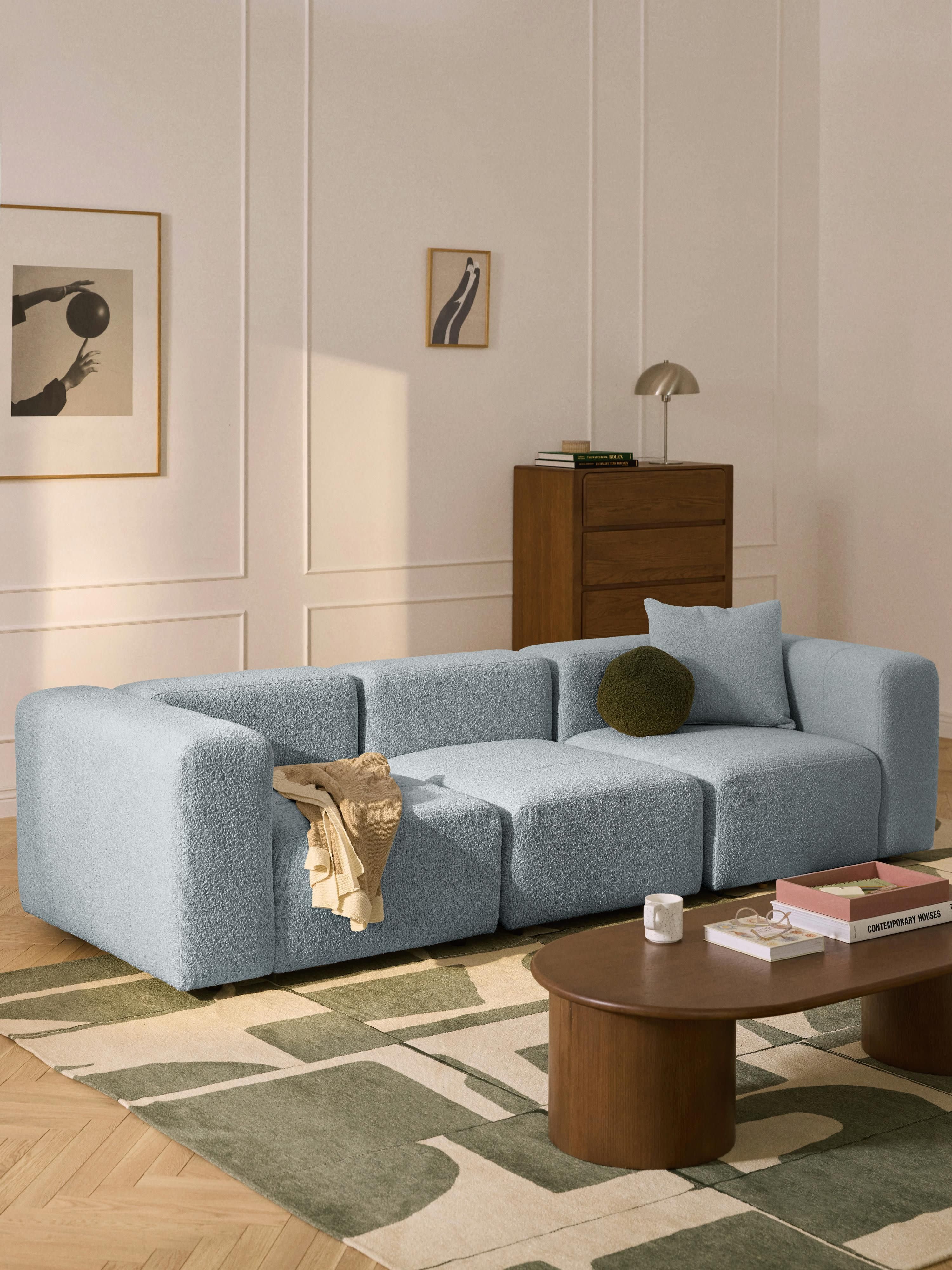 Modulaire bouclé bank Lena (4-zits)
