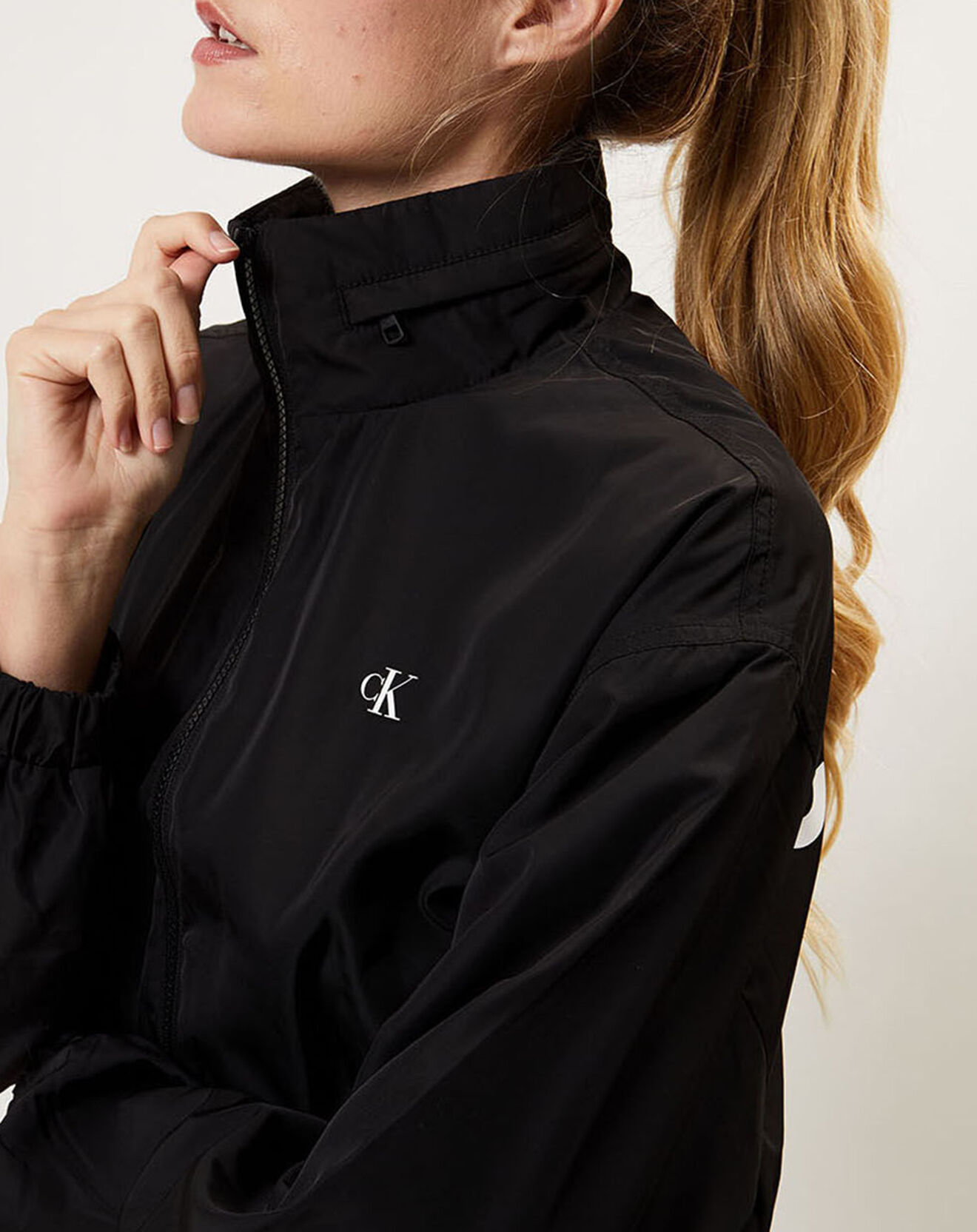 Calvin Klein Jeans Blouson Windbreaker Logo Xl Dos noir
