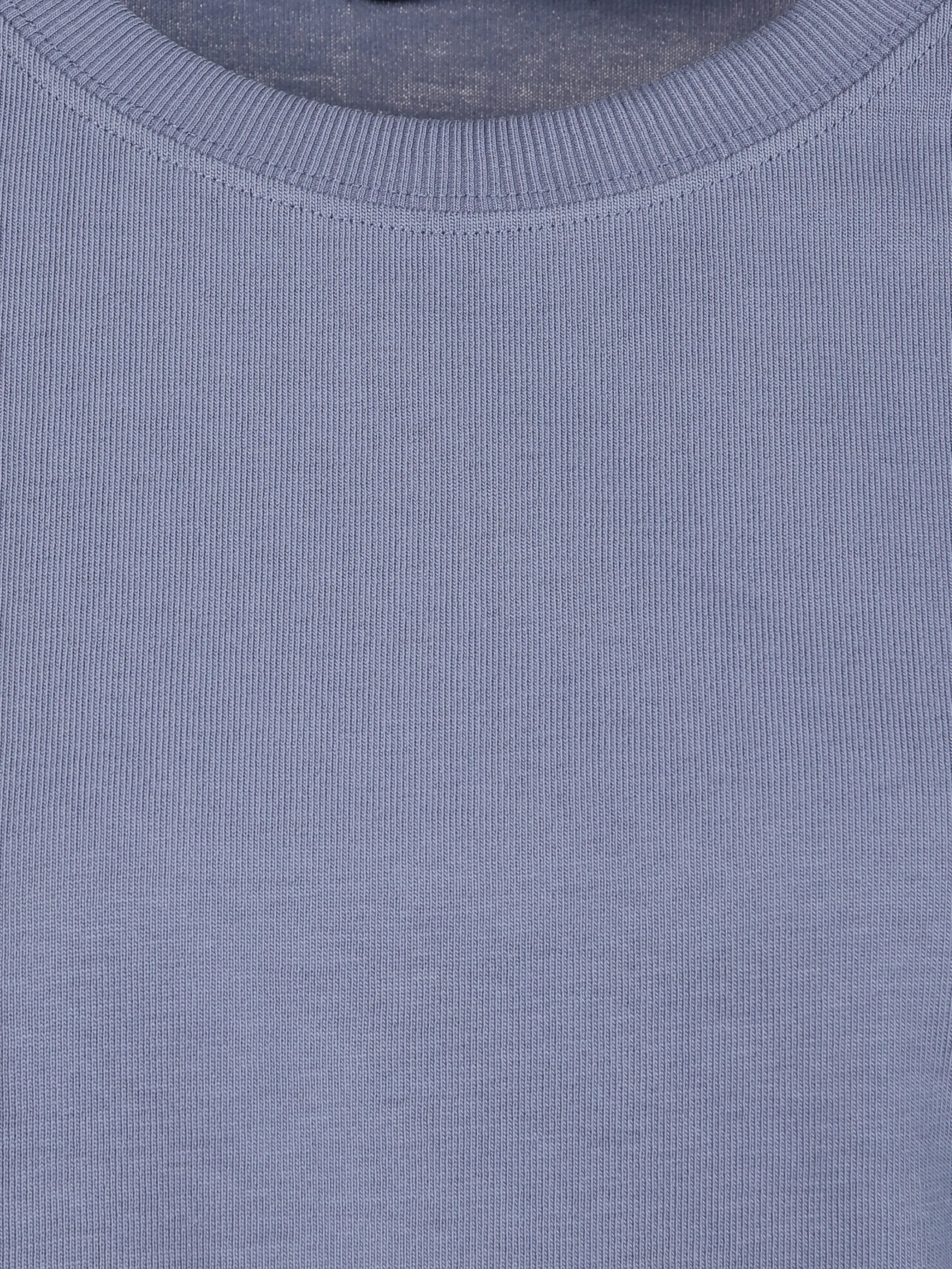Mädchen Cropped Shirt unifarben