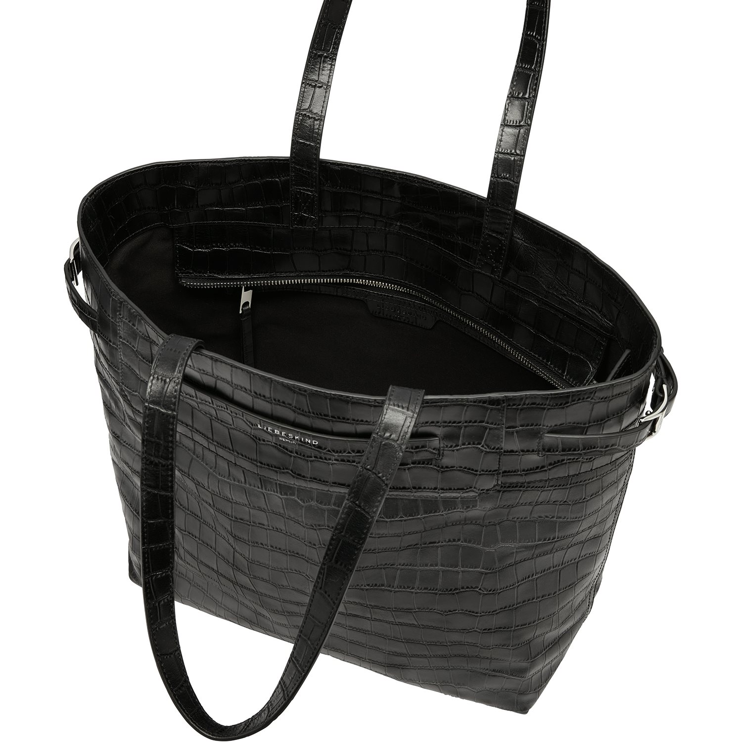Liebeskind Lora Croco Tote L black