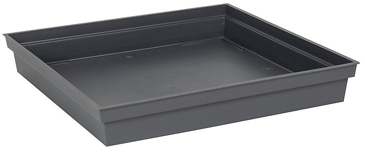Soucoupe pour pot anthracite 40 x 40 cm