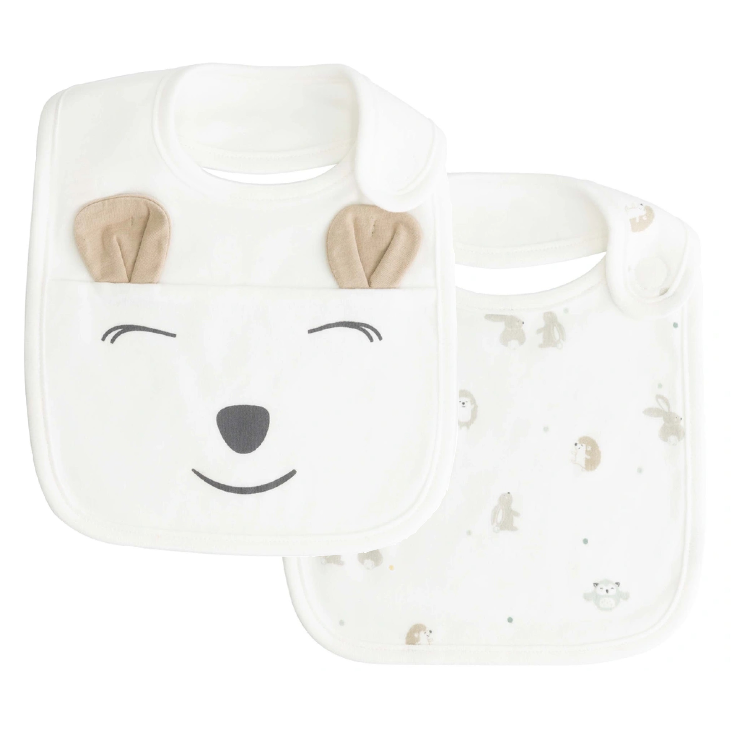 Prénatal Slab Kleine Vriendjes 2-pack wit