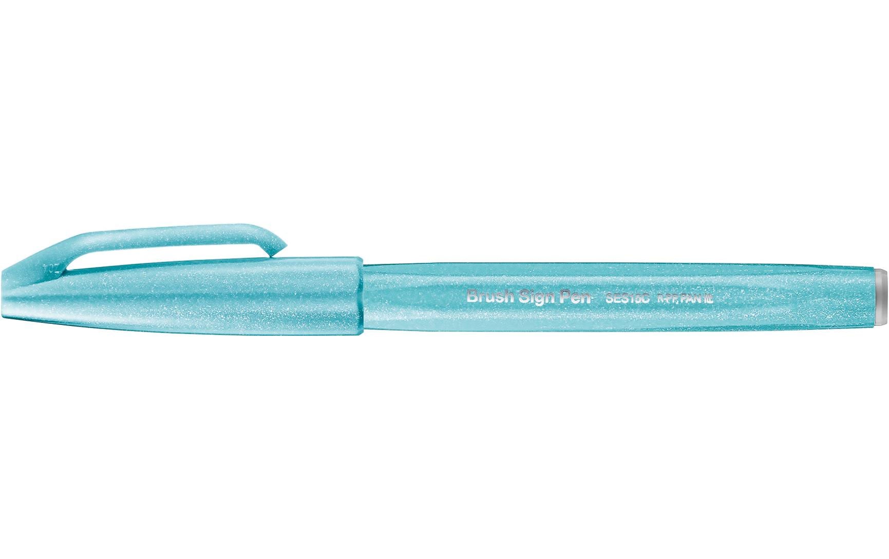 Filzstift Brush Sign Hellblau, 1 StückFaserschreiber zum Skizzieren, Zeichnen, Schreiben und Illustrieren