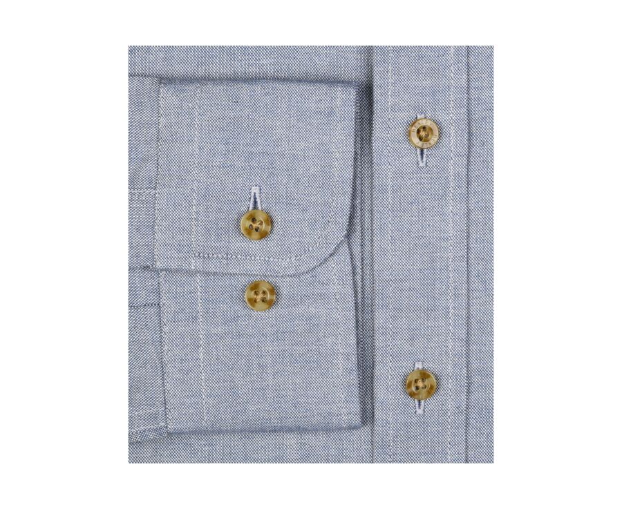 Chemise Oxford coton bleu gris clair - EVRARD