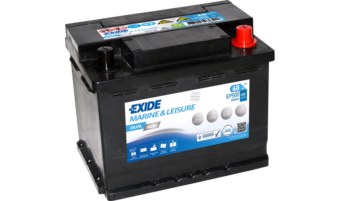 Batteri 12V 60Ah DUAL AGM