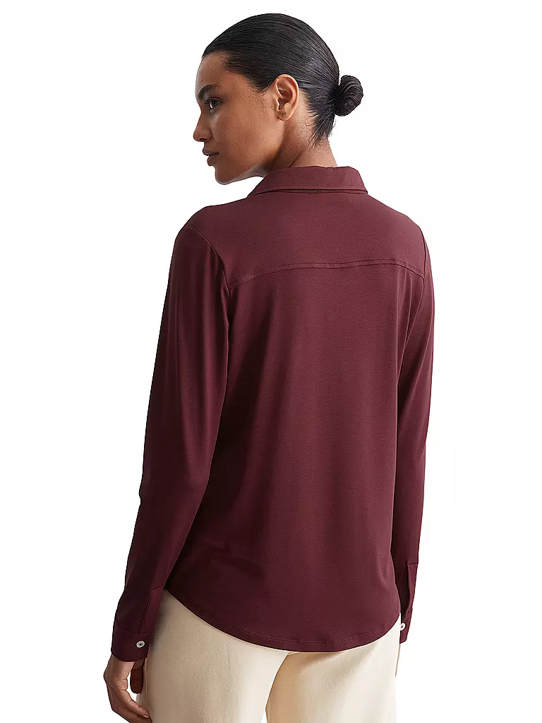 MARC O'POLO Bluse dunkelrot