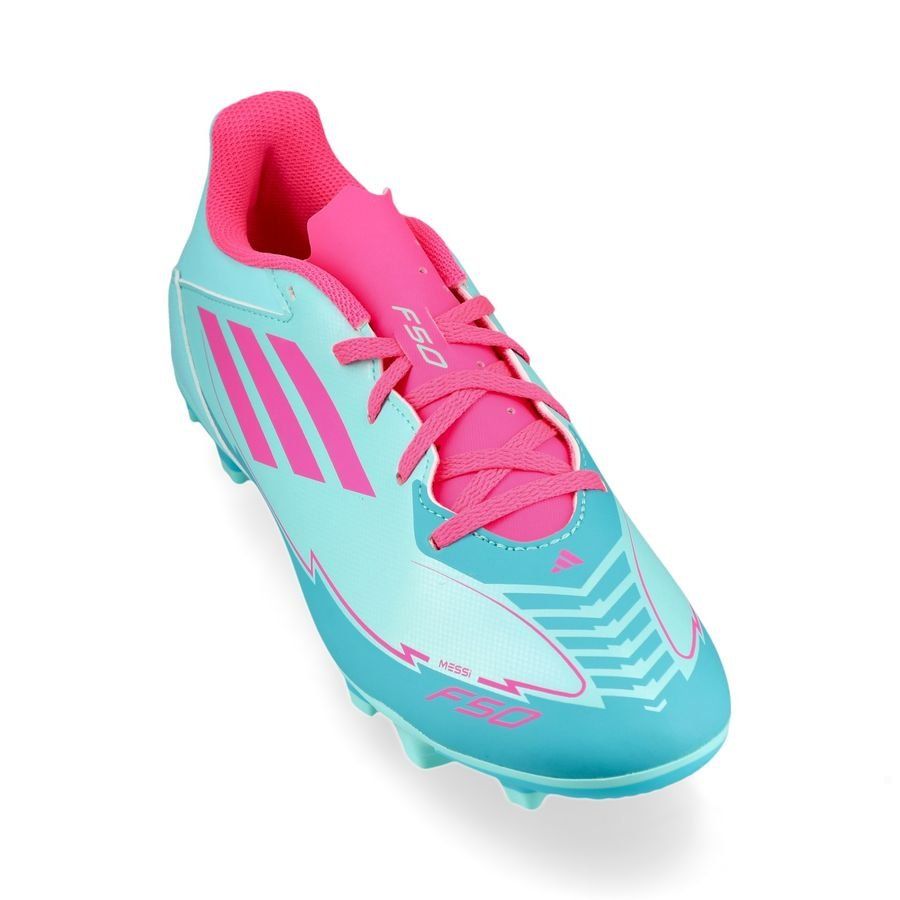 adidas F50 Messi Club FxG La Vida Tropical - Flash Aqua/Lucid Pink/Lucid Cyan