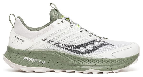 Chaussures Running Saucony Ride TR2 Blanc/Kaki Homme