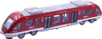 Legetøjstog - Metro Med Lys Og Lyd - Rød - 45 CM