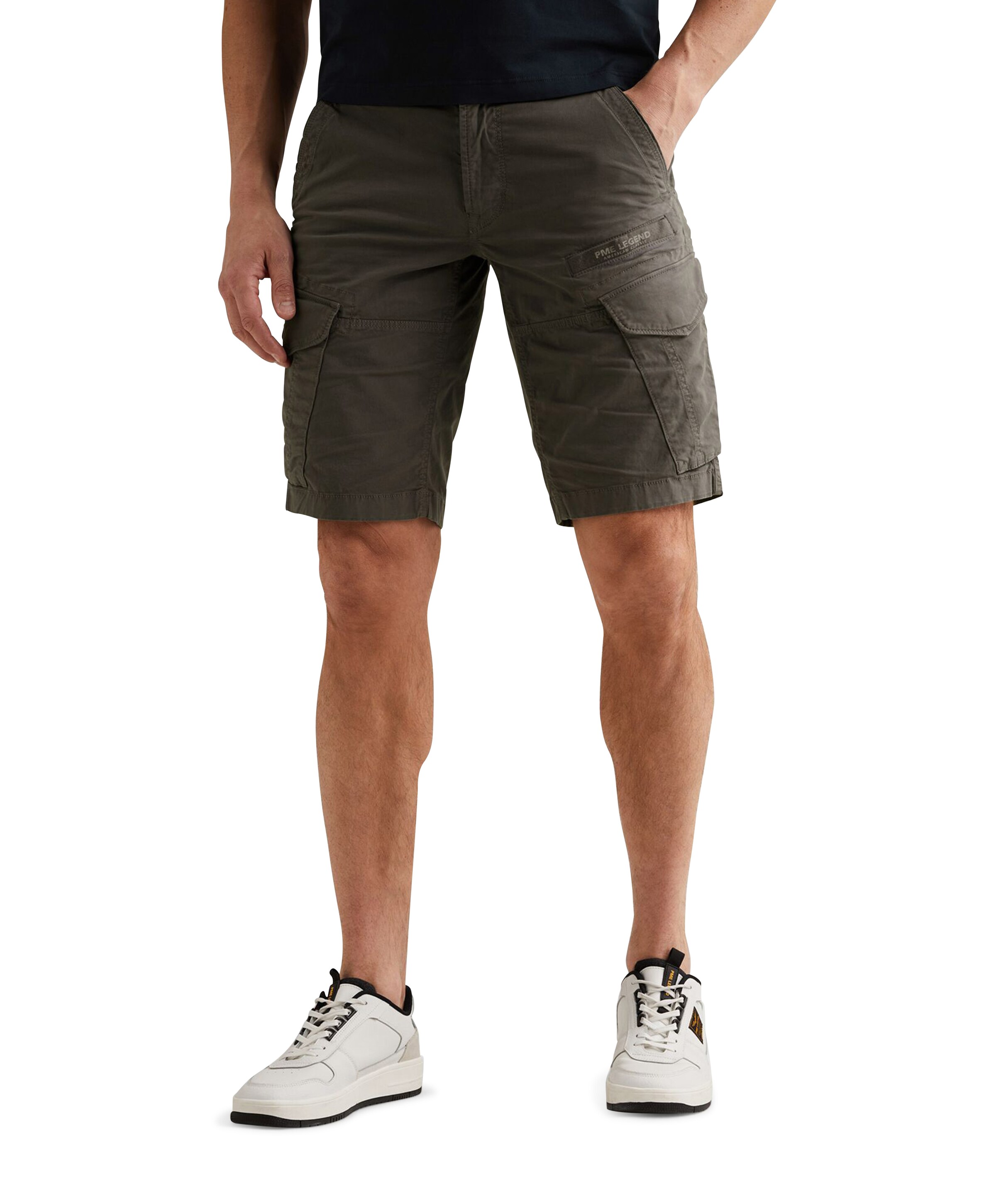PME Legend NORDROP CARGO SHORTS STRETCH TWILL heren korte broek grijs