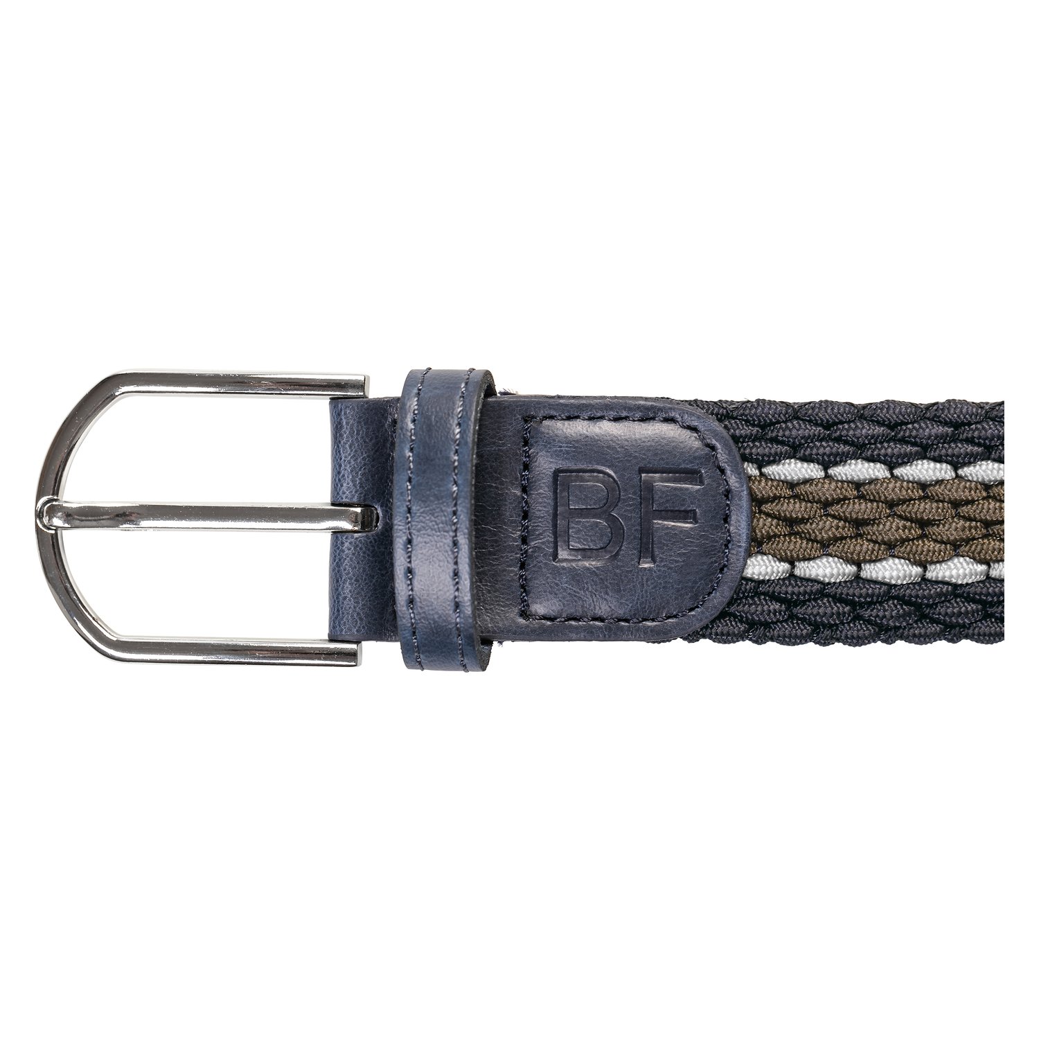 black forest Stretchgürtel geflochten  - navy/dark olive