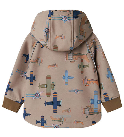 Name It Softshelljakke m. Fleece - NmmAfla08 - Fungi m. Flyvemas