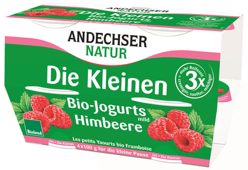 Andechser BIO Joghurt Himbeer 3.8% 4x100g