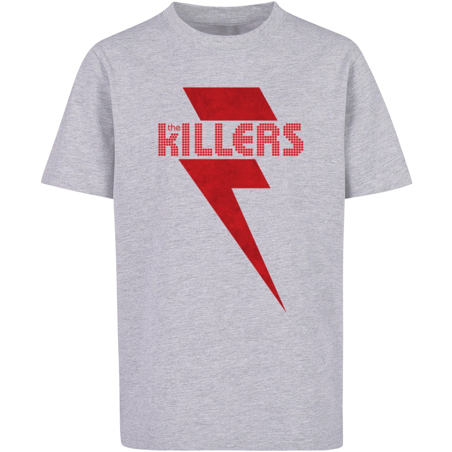 F4NT4STIC T-Shirt The Killers Rock Band Red Bolt heather grey