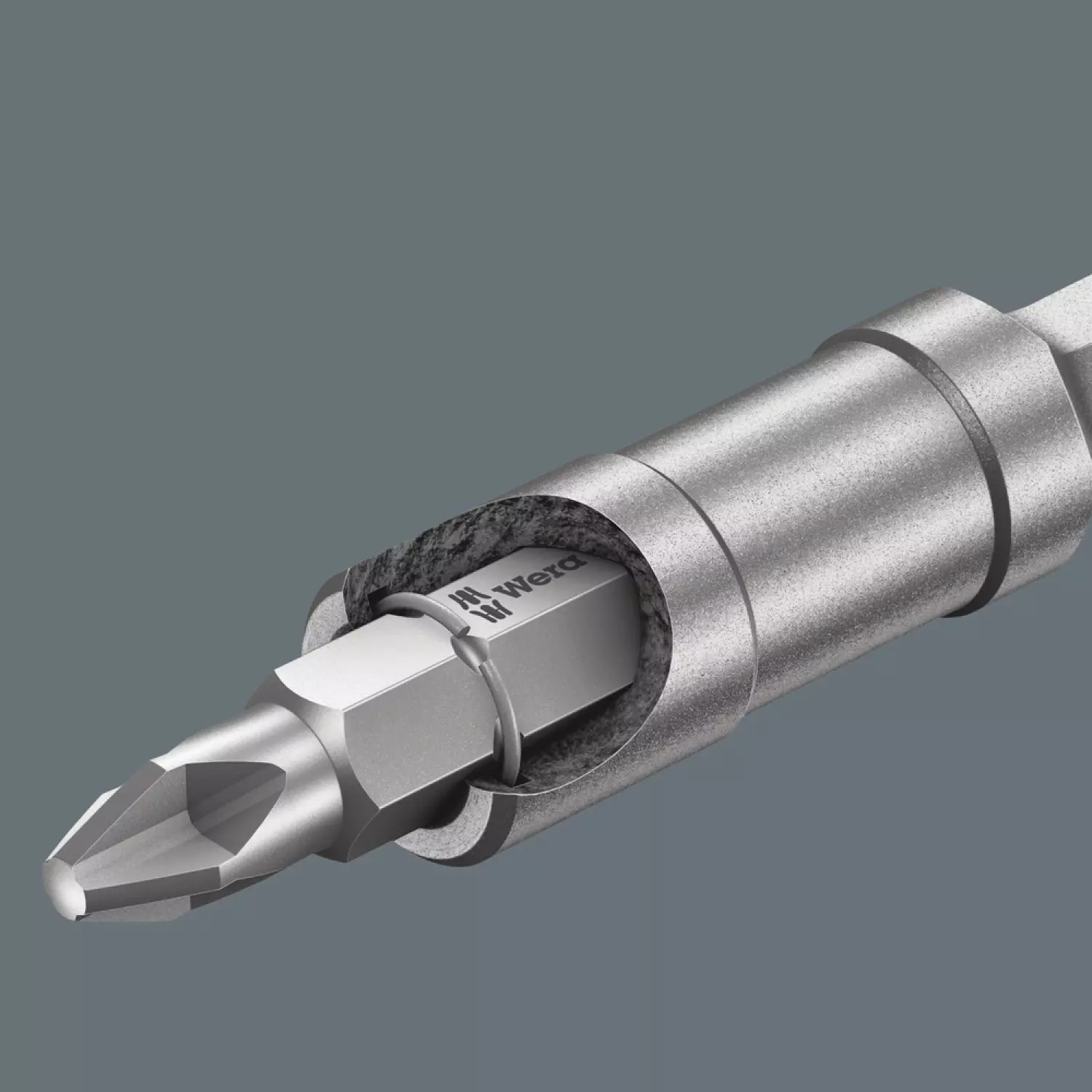 Wera 5160981001 Bithouder met spanring - Universeel - 1/4'' x 300mm