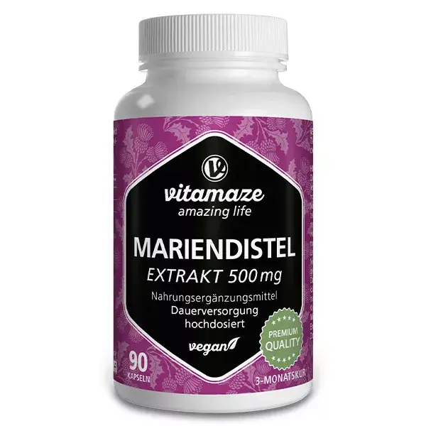 Extrato de Cardo Mariano Vitamaze 500mg 90 cápsulas