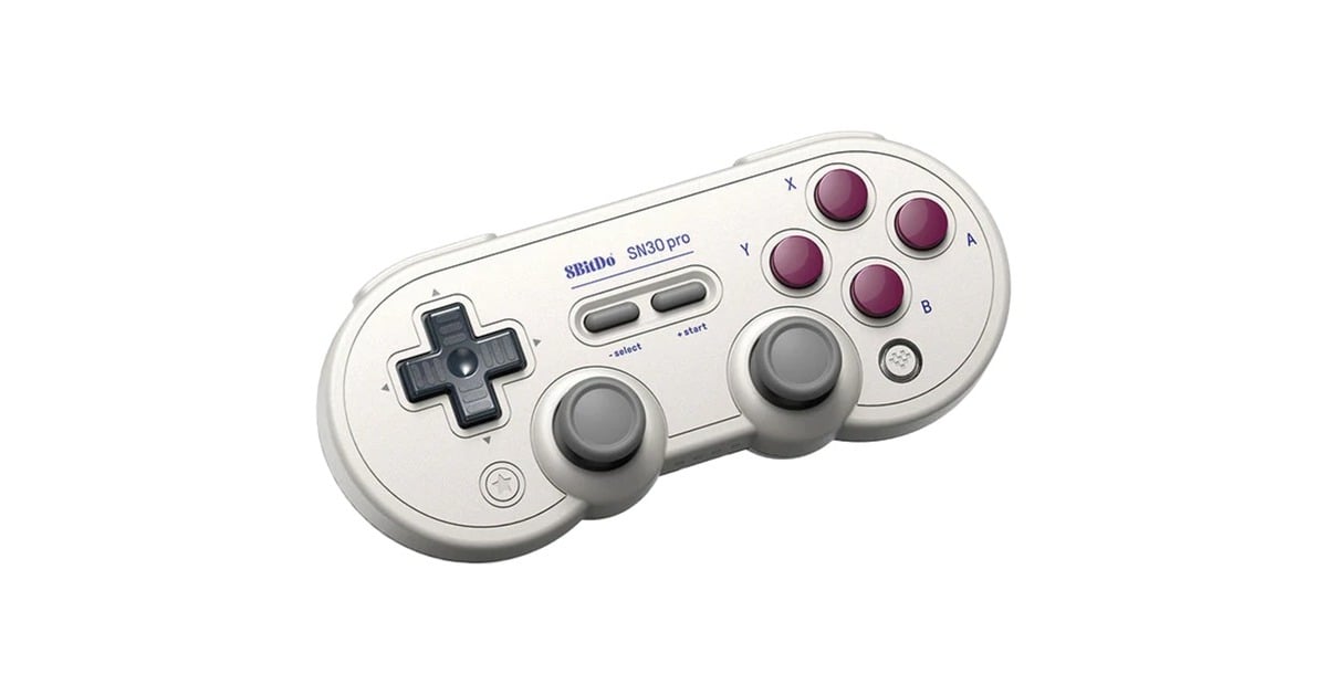 8BitDoSN30 Pro gamepad  (Lichtgrijs, Bluetooth, USB, Pc, Nintendo Switch / Switch 2)