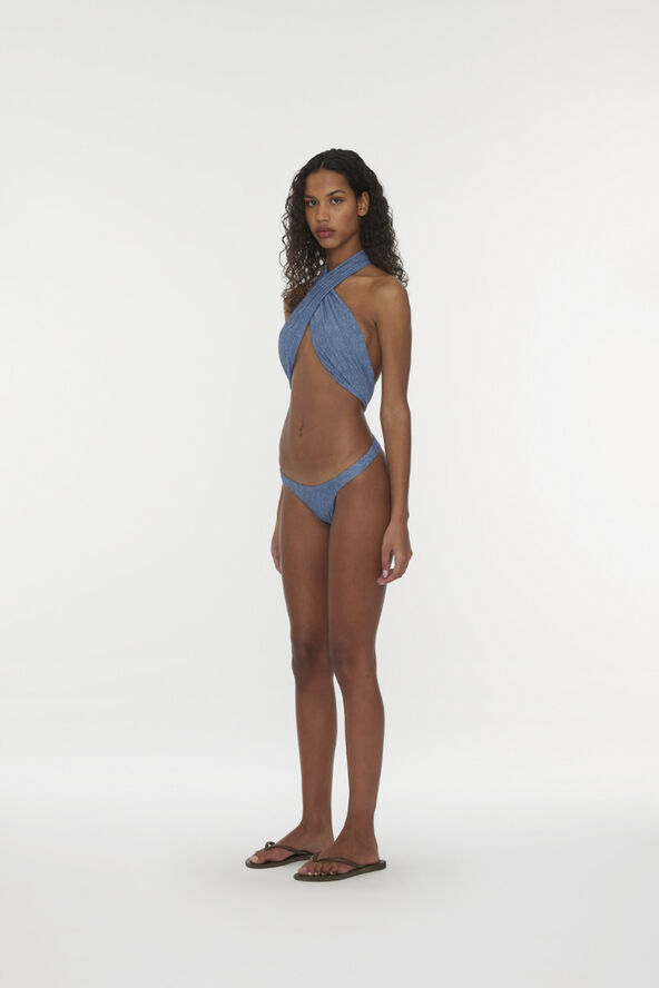 ROTATE Birger Christensen SOFT MIXED SWIMSUIT Quiet harbor comb.