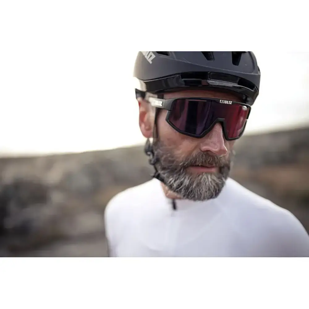 Bliz Vision Sport Zonnebril Mat Zwart met Red Multi Lens