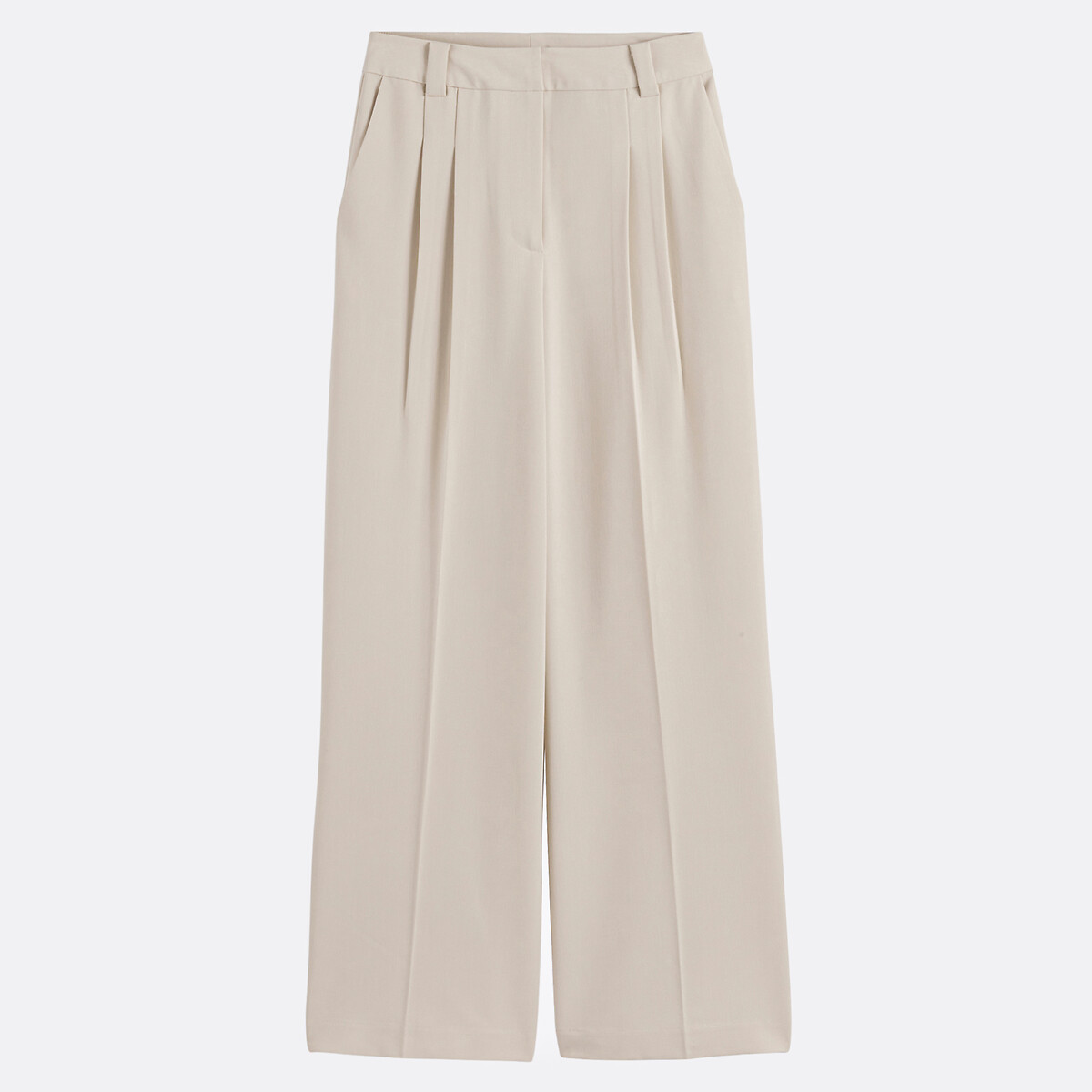 COLEÇÕES LA REDOUTE<br>Calças largas com pregas