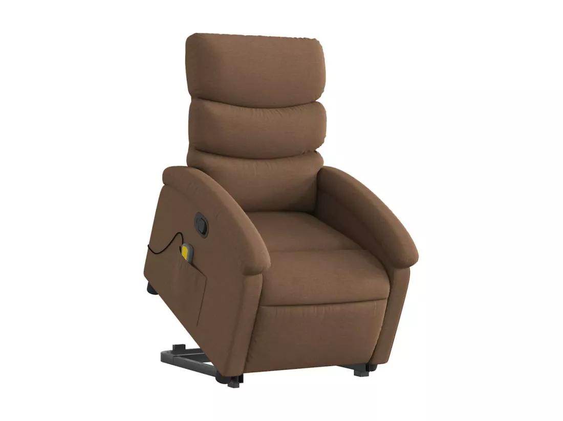 Fauteuil massant inclinable Marron Tissu