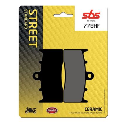 Plaquettes de freins SBS 778HF Organique avant (Spécial ABS selon modèle)