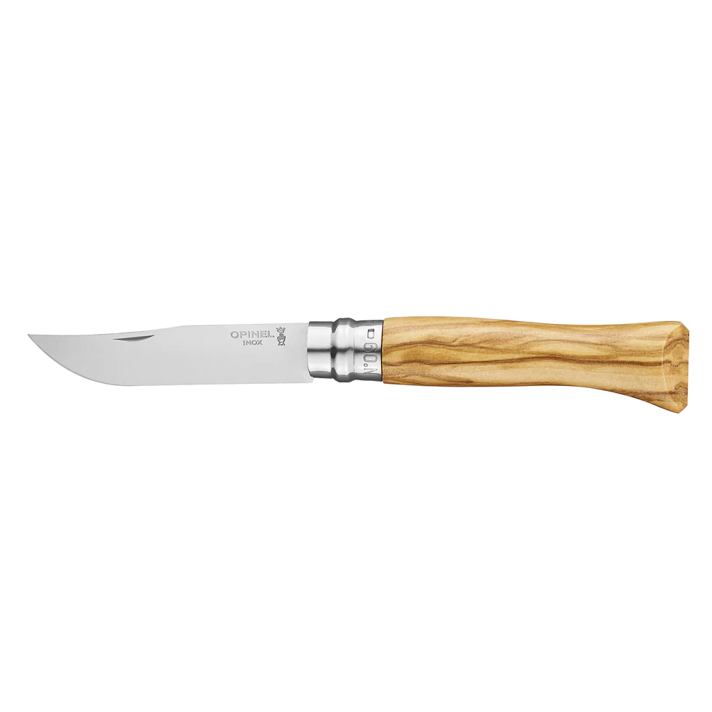 Couteau n°9 en olivier avec lame inox 2026 Opinel