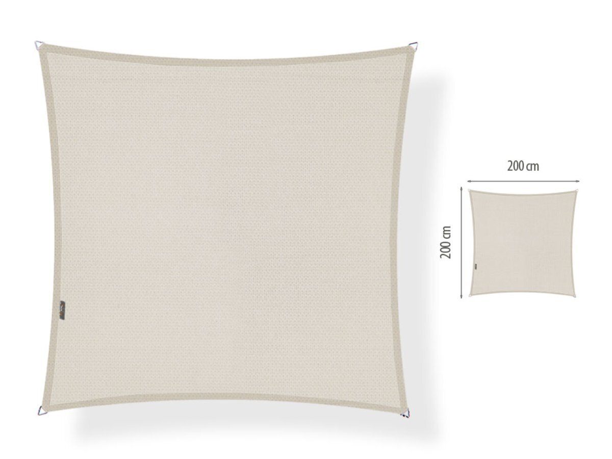 Shadow Comfort 2x2m vierkant schaduwdoek - Mystic Sand