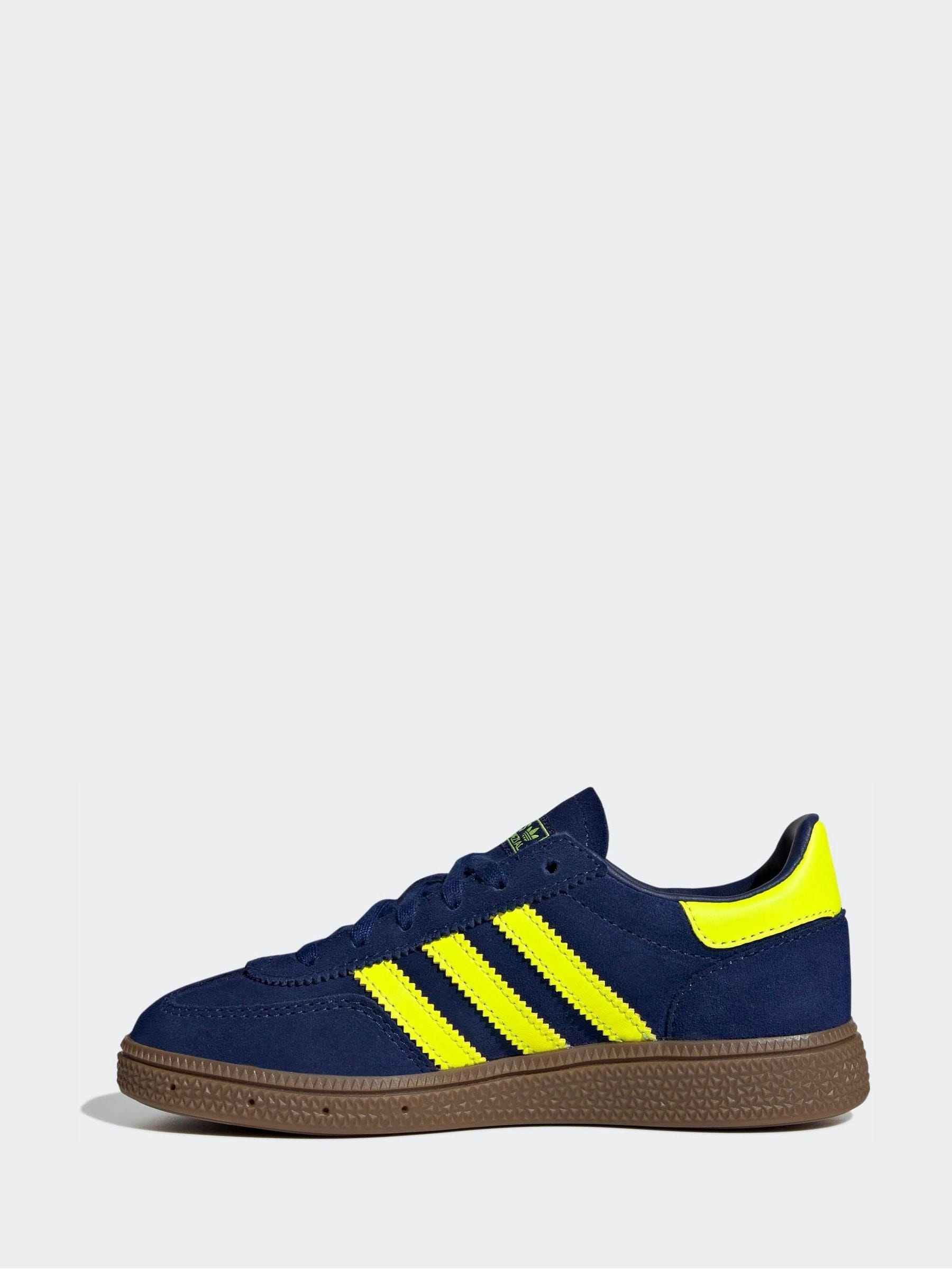 Marineblauw/Geel - adidas Originals Handball Spezial Kids Trainers