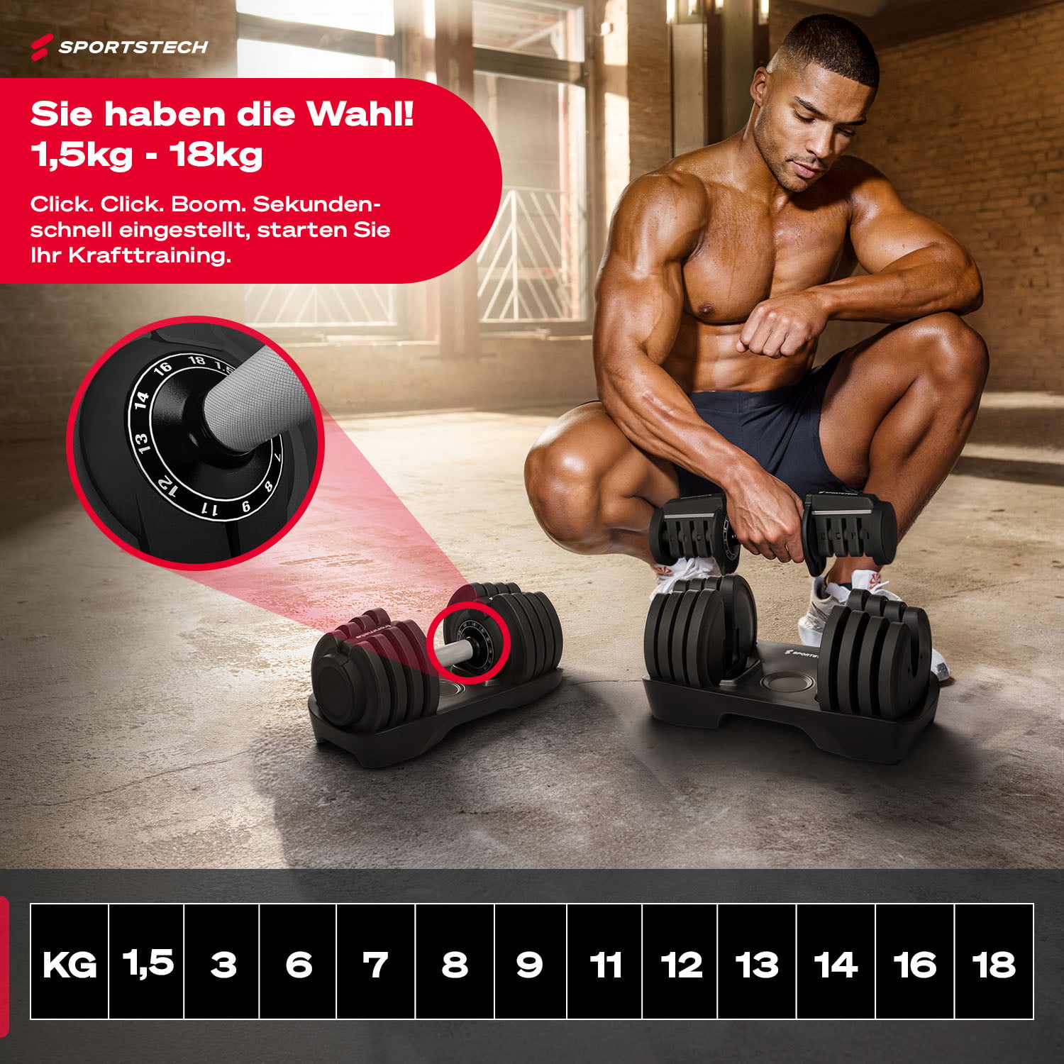 Ironmate 18 KG Hantel
